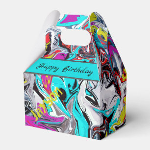 Street style artwork favour box