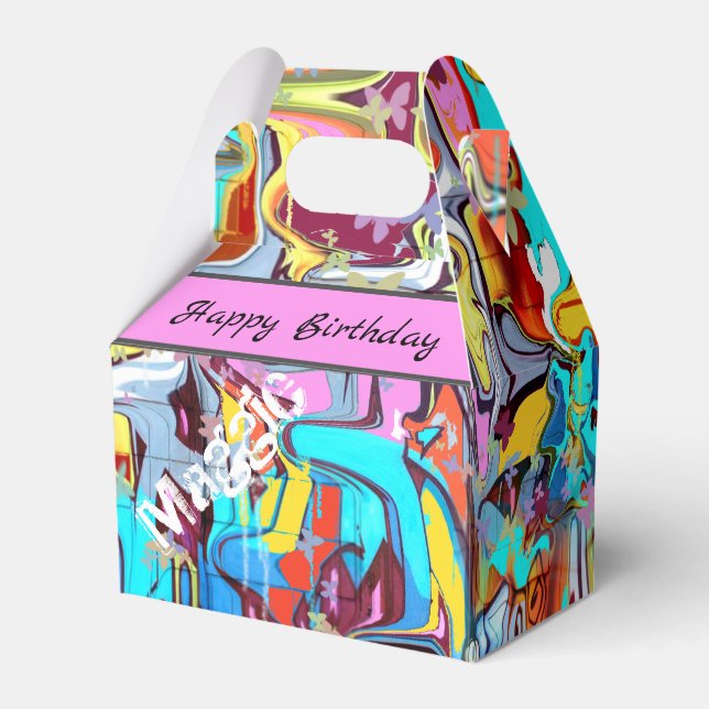 Street style artwork favour box (Front Side)