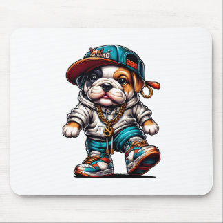 Street Style Bulldog Mouse Pad