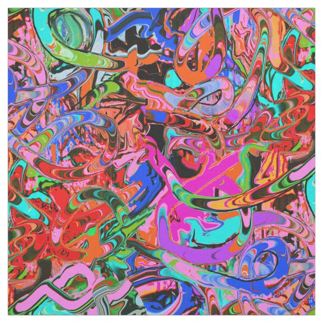 Street style graffiti  fabric (Swatch)