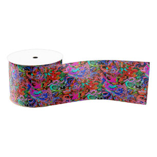 Street style graffiti grosgrain ribbon