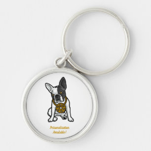 Street Style Pug Dog Key Ring