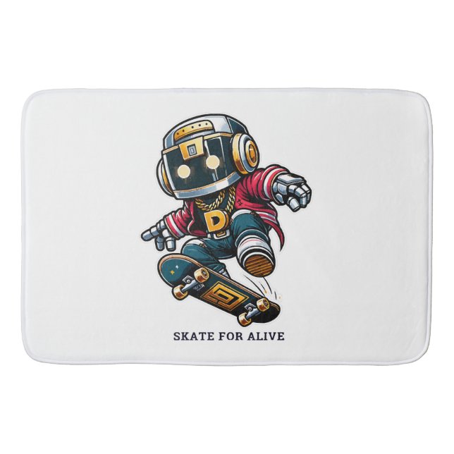 Street Style Skate Series Bath Mat (Front)
