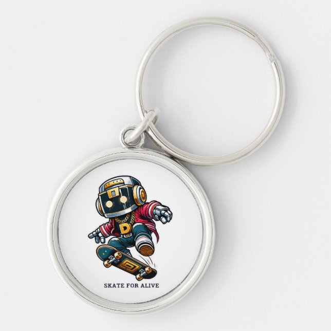 Street Style Skate Series Key Ring (Front)