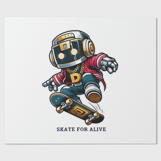 Street Style Skate Series Wrapping Paper (Flat)