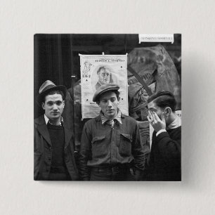 Street Toughs for FDR: 1936 15 Cm Square Badge