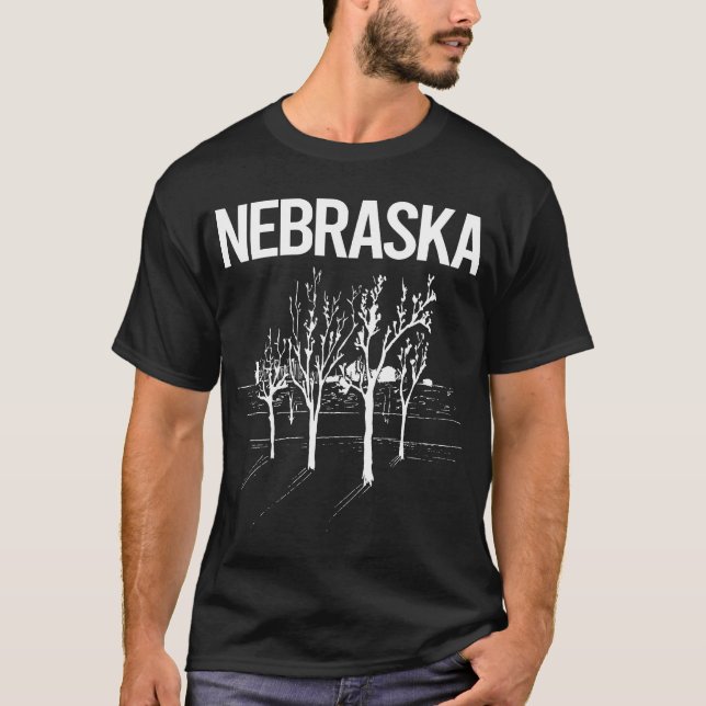 Street Trees Nebraska T-Shirt (Front)