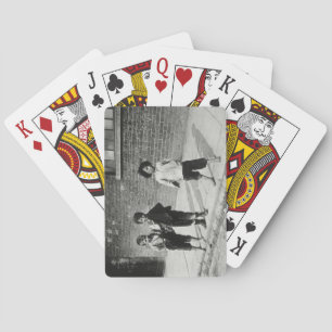 Street urchins in Lambeth (b/w photo) Playing Cards