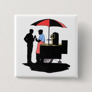 Street Vendor 15 Cm Square Badge
