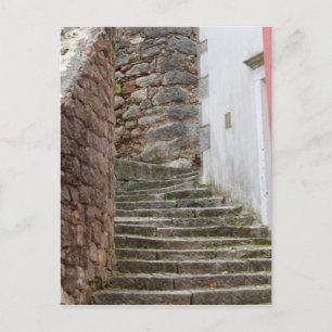 Street view in the old city Labin in Istria, Croat Postcard