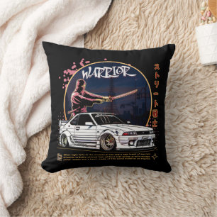 Street Warrior Samurai - Skyline Driver Cushion