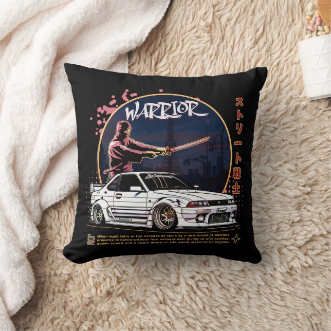 Street Warrior Samurai - Skyline Driver Cushion (Blanket)