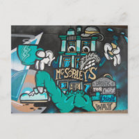 Streetart: crazy funny irish coffee Graffiti