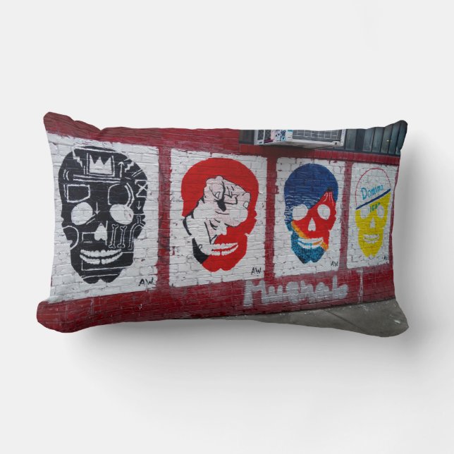 Streetart Skulls Pillow (Front)