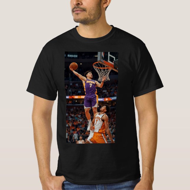 Streetball King: Urban Style Basketball T-shirt (Front)