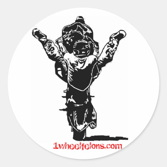 Streetbike Stunt Sticker Spreader 1wheelfelons.com (Front)
