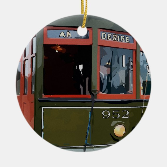 Streetcar Named Desire Ceramic Tree Decoration (Front)