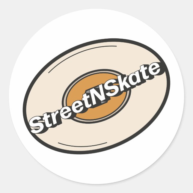 StreetNSkate Classic Round Sticker (Front)