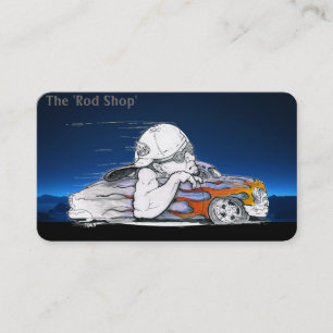 Streetrod Cartoon Automotive Business Cards