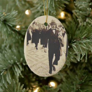 Streets in Lisbon (Fernando Pessoa) Ceramic Tree Decoration