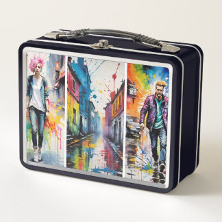 Streets Of Colour Metal Lunch Box