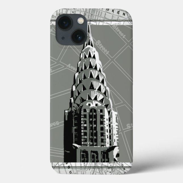Streets of New York with Empire State Building Case-Mate iPhone Case (Back)