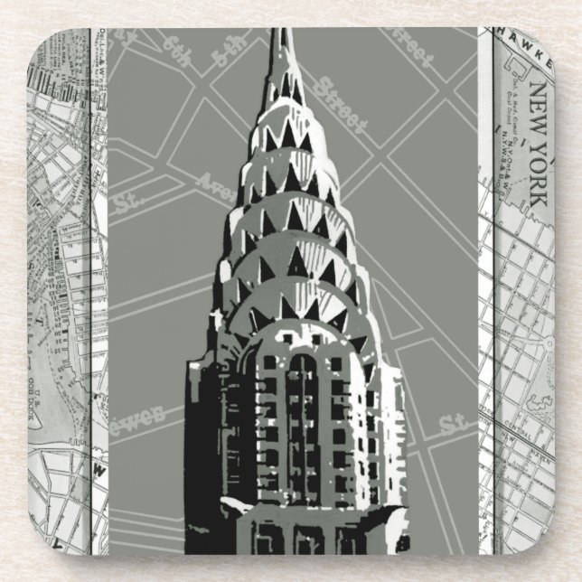 Streets of New York with Empire State Building Coaster (Front)