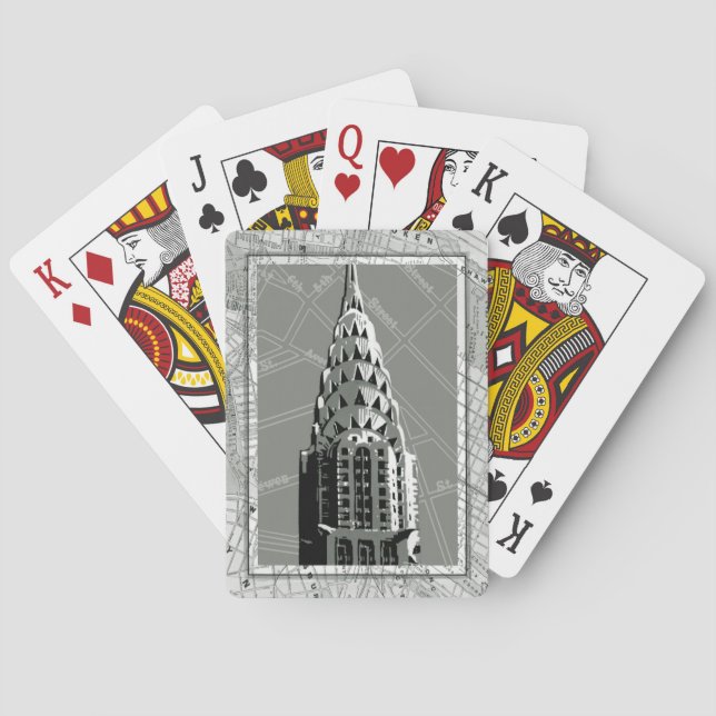 Streets of New York with Empire State Building Playing Cards (Back)