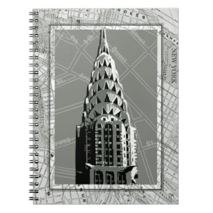 Streets of New York with Empire State Building Spiral Notebook