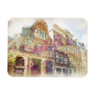 Streets of Old Amsterdam Magnet