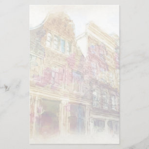 Streets of Old Amsterdam Stationery