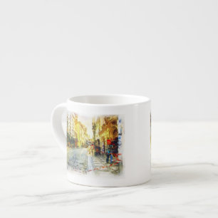 Streets of Old Prague watercolor Espresso Cup