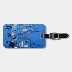 Streets of Paris Luggage Tag - Customise it!