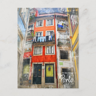 Streets of Porto- Portugal  Postcard