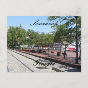 Streets of Savannah Postcard