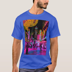 Streets Of Tokyo Japan Night Scene With Lights  Va T-Shirt