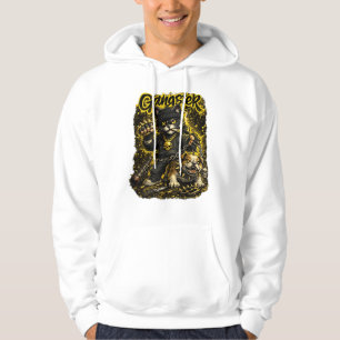 Streetwear Cat Illustration Hoodie