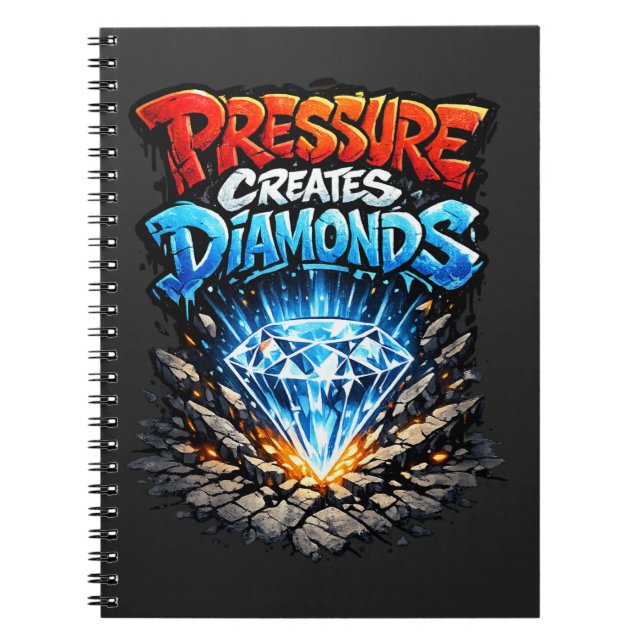 Streetwear Motivation Graphic Notebook (Front)