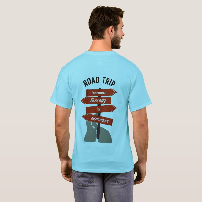 Streetwear Road Trip Men's Basic T-Shirt (Back Full)