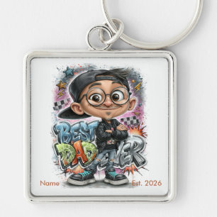 Streetwear Skater Dad Key Ring