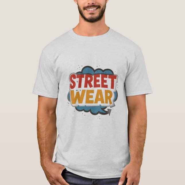 Streetwear Vibes – Bold Urban Graphic Design T-Shirt (Front)