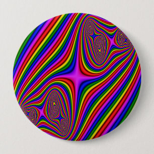 Streifen in Farben 10 Cm Round Badge