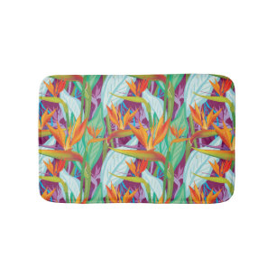 Strelitzia Pattern Bath Mat