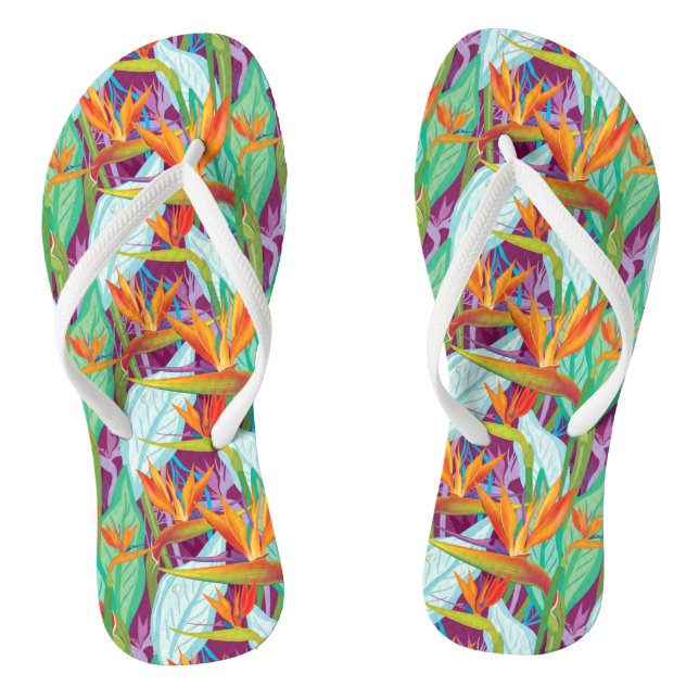 Strelitzia Pattern Jandals (Footbed)