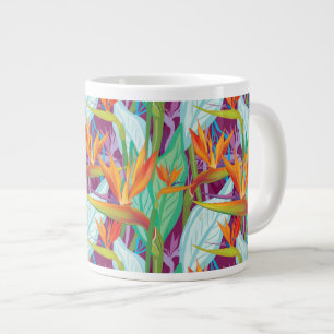 Strelitzia Pattern Large Coffee Mug