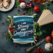 Strength and Courage in Christ Affirmation Card