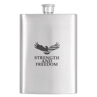 Strength and freedom hip flask
