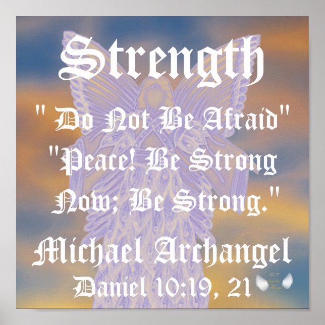 Strength And Peace Michael Archangel-Customise Poster (Front)