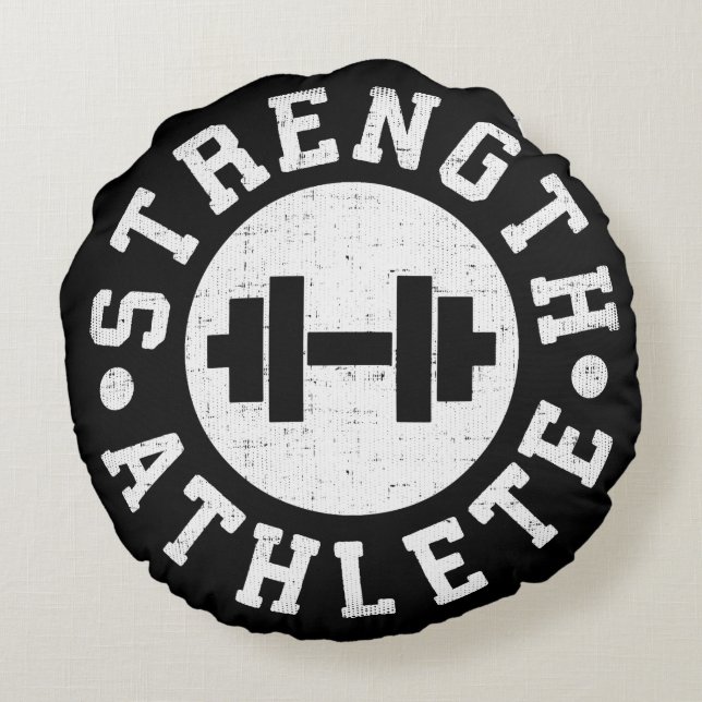Strength Athlete Round Cushion (Back)