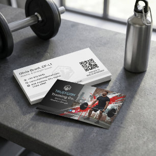 Strength Coach Business Creative Street Fitness Card